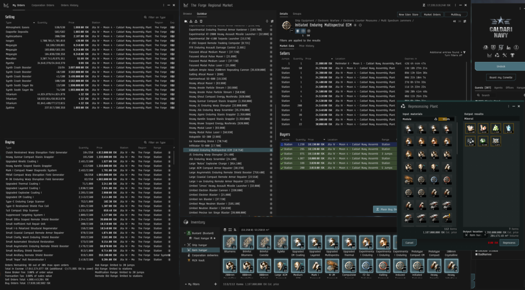 EVE Online Reprocessing Margins